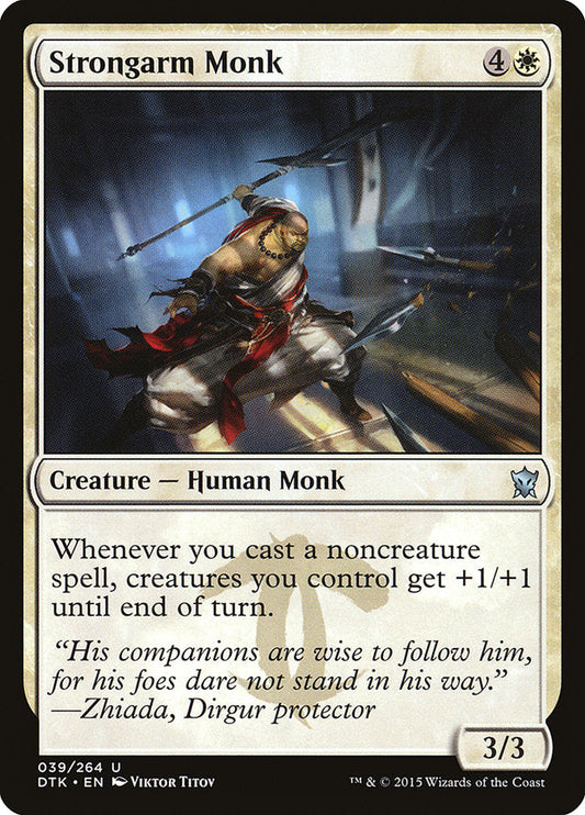 Strongarm Monk [Dragons of Tarkir] [Foil]