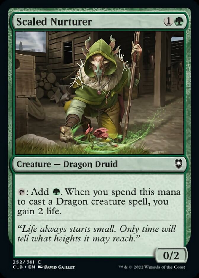 Scaled Nurturer [Commander Legends: Battle for Baldur's Gate] [Foil]