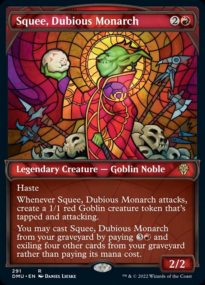 Squee, Dubious Monarch (Showcase) [Dominaria United] [Foil]