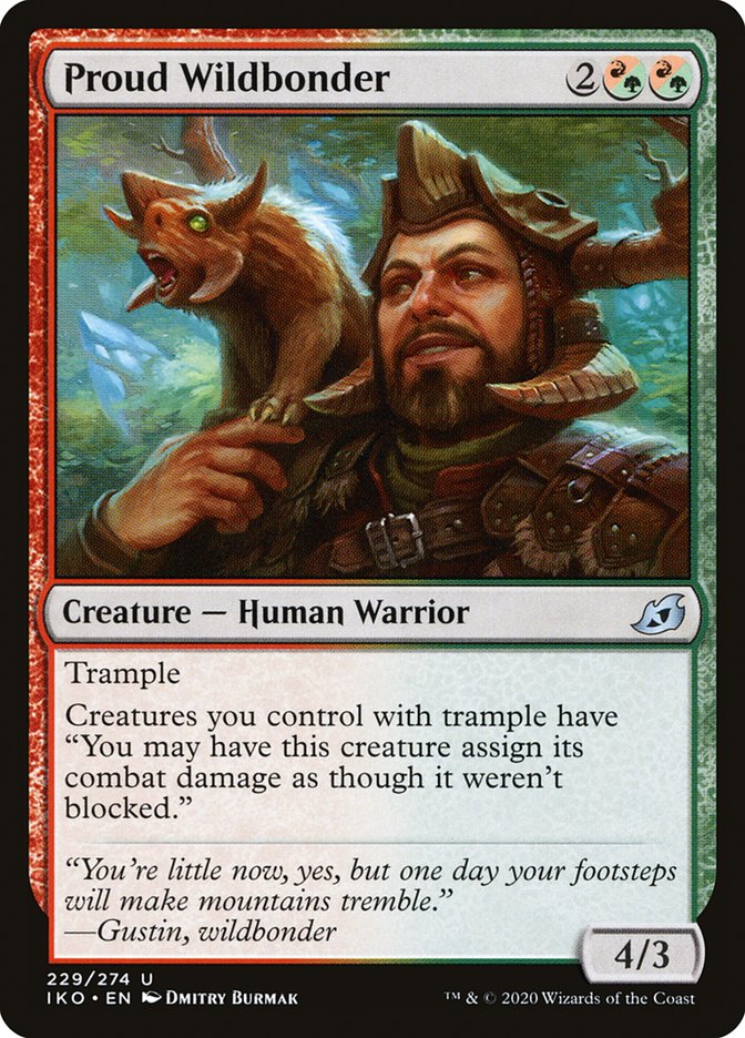 Proud Wildbonder [Ikoria: Lair of Behemoths] [Foil]