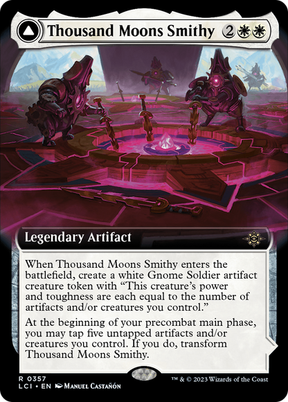 Thousand Moons Smithy (Extended Art) // Barracks of the Thousand [The Lost Caverns of Ixalan] [Foil]