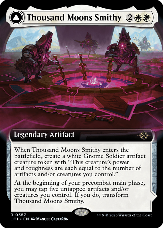 Thousand Moons Smithy (Extended Art) // Barracks of the Thousand [The Lost Caverns of Ixalan] [Foil]