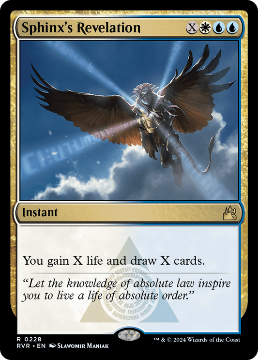 Sphinx's Revelation [Ravnica Remastered] [Foil]