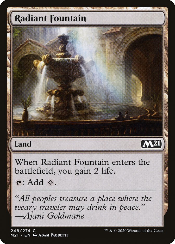Radiant Fountain [Core Set 2021] [Foil]