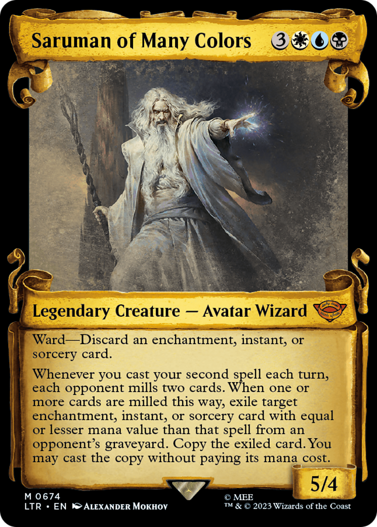 Saruman of Many Colors [The Lord of the Rings: Tales of Middle-Earth Showcase Scrolls] [Foil]