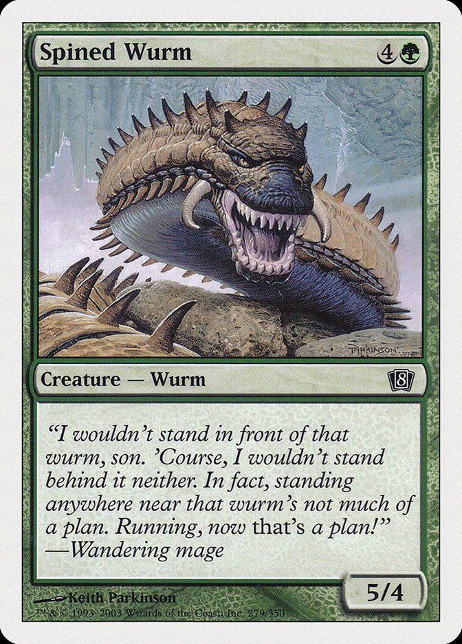 Spined Wurm [Eighth Edition] [Foil]