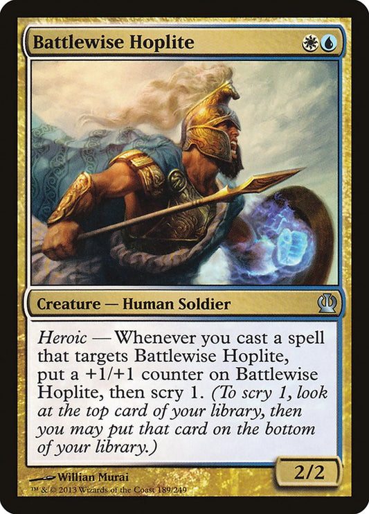 Battlewise Hoplite [Theros] [Foil]