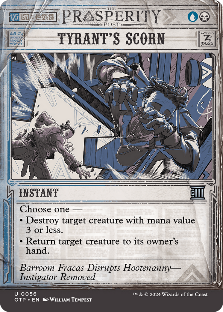 Tyrant's Scorn [Outlaws of Thunder Junction: Breaking News] [Foil]