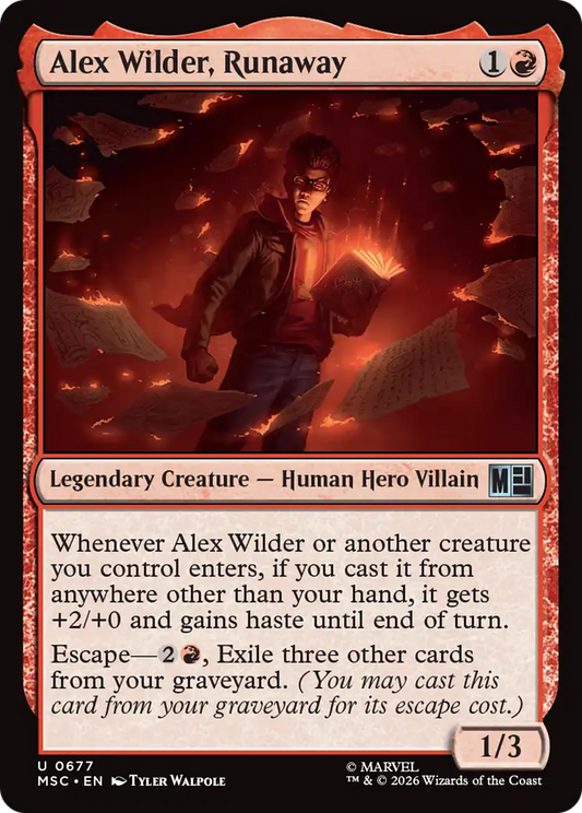 Alex Wilder, Runaway [Marvel Super Heroes Commander]