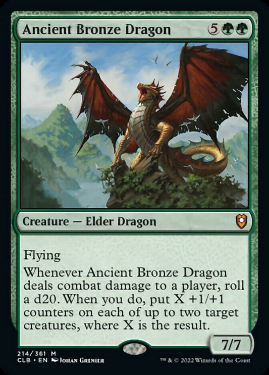 Ancient Bronze Dragon [Commander Legends: Battle for Baldur's Gate] [Foil]