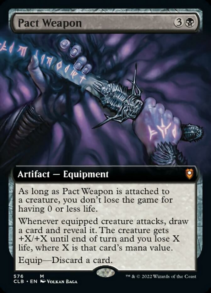 Pact Weapon (Extended Art) [Commander Legends: Battle for Baldur's Gate] [Foil]