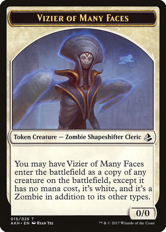 Vizier of Many Faces Token [Amonkhet Tokens] [Foil]
