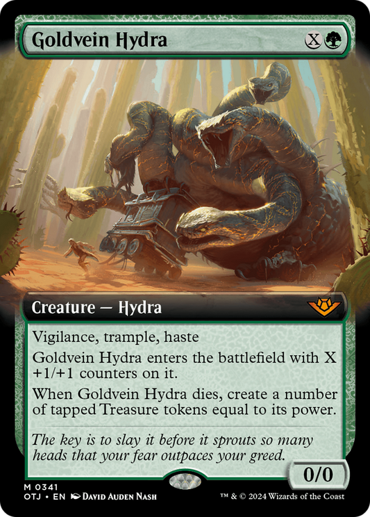 Goldvein Hydra (Extended Art) [Outlaws of Thunder Junction] [Foil]