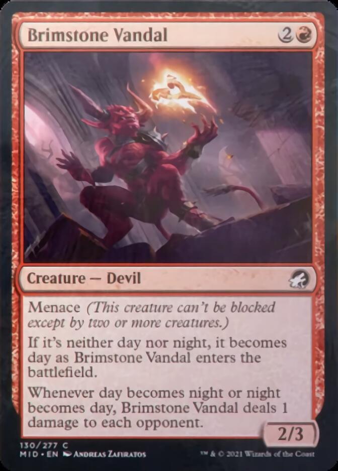 Brimstone Vandal [Innistrad: Midnight Hunt] [Foil]