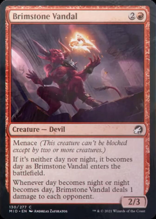 Brimstone Vandal [Innistrad: Midnight Hunt] [Foil]
