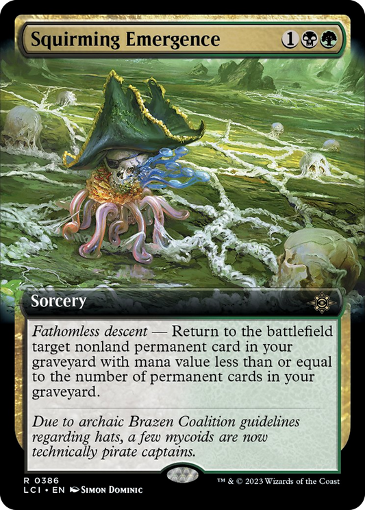 Squirming Emergence (Extended Art) [The Lost Caverns of Ixalan] [Foil]