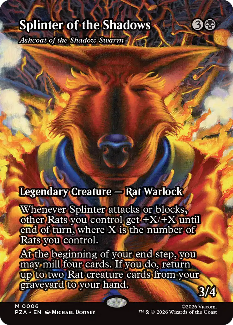 Ashcoat of the Shadow Swarm (Borderless) [Teenage Mutant Ninja Turtles Eternal-Legal] [Foil]