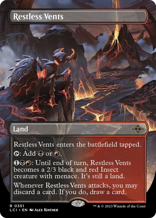 Restless Vents (Borderless) [The Lost Caverns of Ixalan] [Foil]