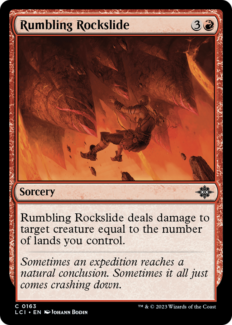 Rumbling Rockslide [The Lost Caverns of Ixalan] [Foil]