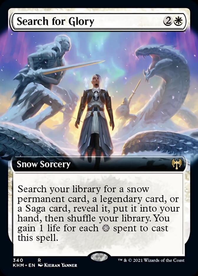 Search for Glory (Extended Art) [Kaldheim] [Foil]