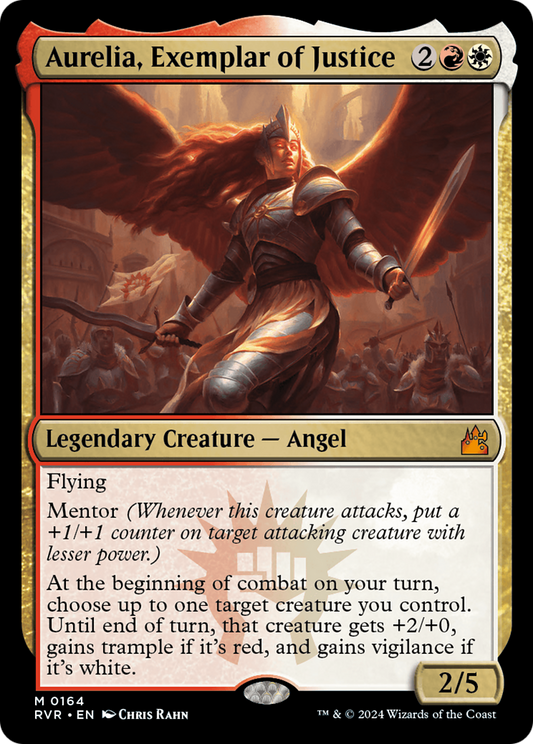 Aurelia, Exemplar of Justice [Ravnica Remastered] [Foil]