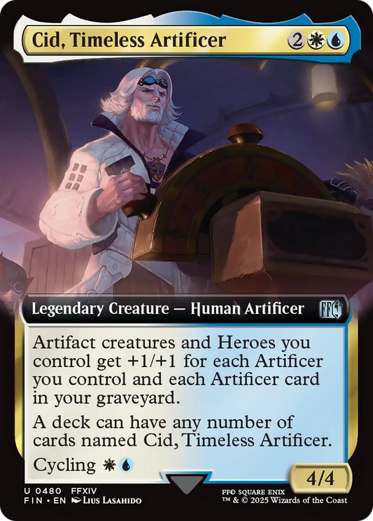 Cid, Timeless Artificer (Extended Art) [FINAL FANTASY] [Foil]