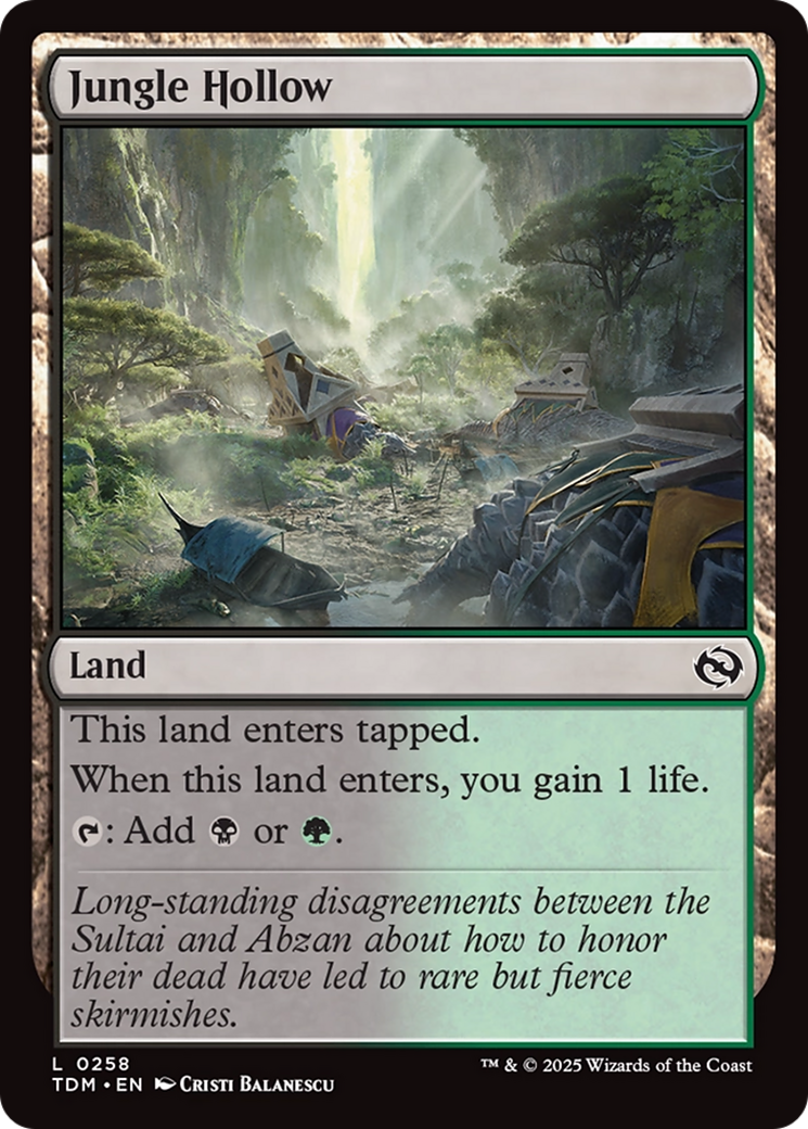 Jungle Hollow [Tarkir: Dragonstorm] [Foil]