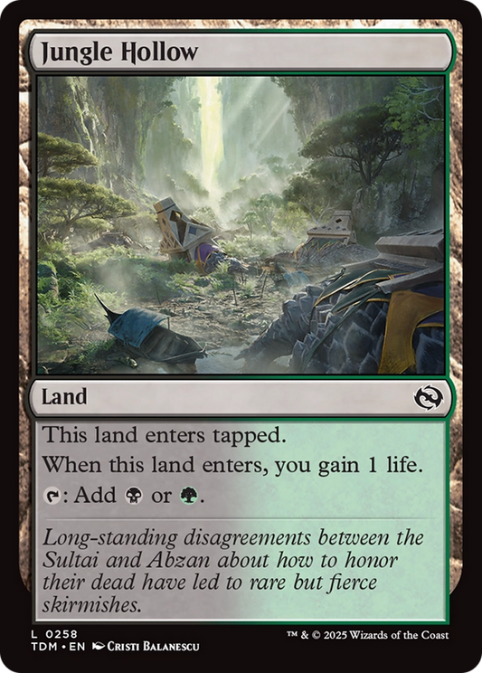 Jungle Hollow [Tarkir: Dragonstorm] [Foil]