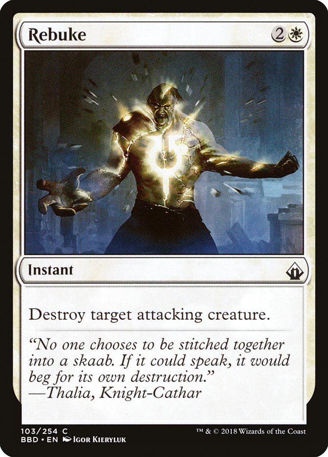 Rebuke [Battlebond] [Foil]