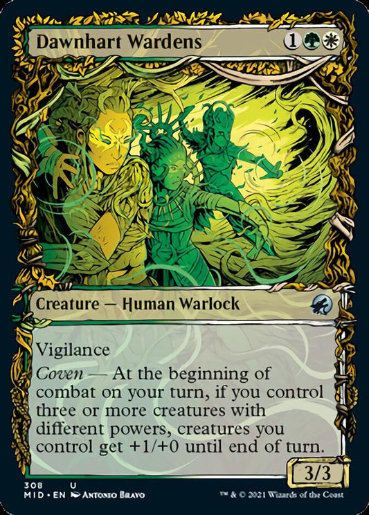 Dawnhart Wardens (Showcase Equinox) [Innistrad: Midnight Hunt] [Foil]
