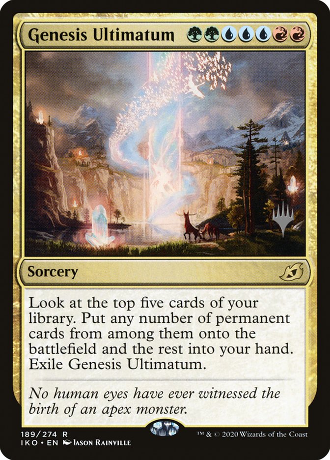 Genesis Ultimatum (Promo Pack) [Ikoria: Lair of Behemoths Promos] [Foil]