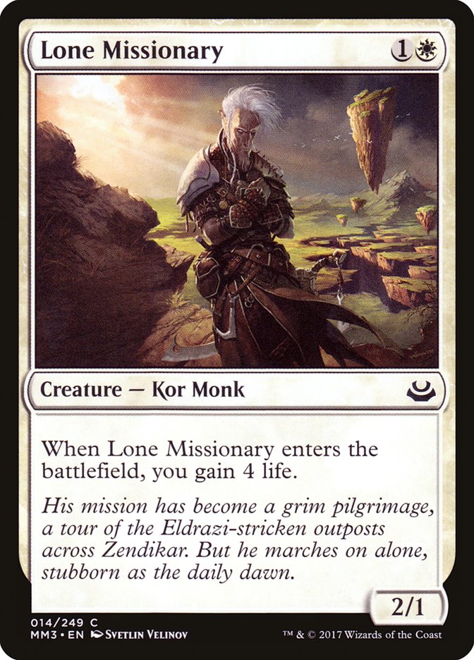 Lone Missionary [Modern Masters 2017] [Foil]