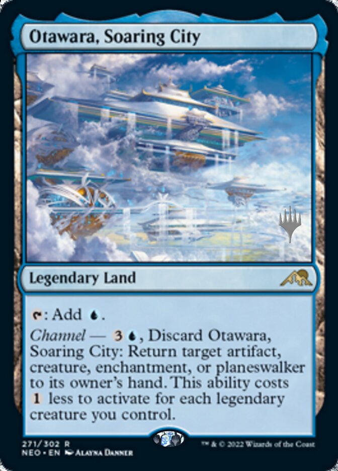 Otawara, Soaring City (Promo Pack) [Kamigawa: Neon Dynasty Promos] [Foil]