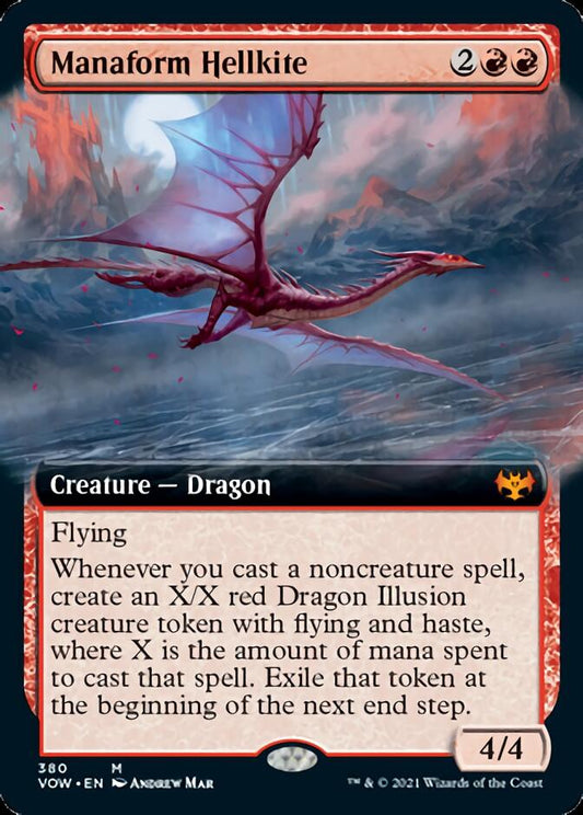 Manaform Hellkite (Extended Art) [Innistrad: Crimson Vow] [Foil]