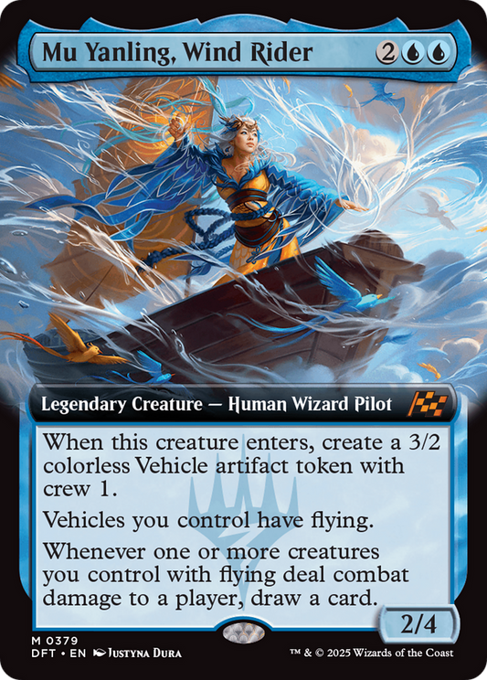 Mu Yanling, Wind Rider (Extended Art) [Aetherdrift] [Foil]
