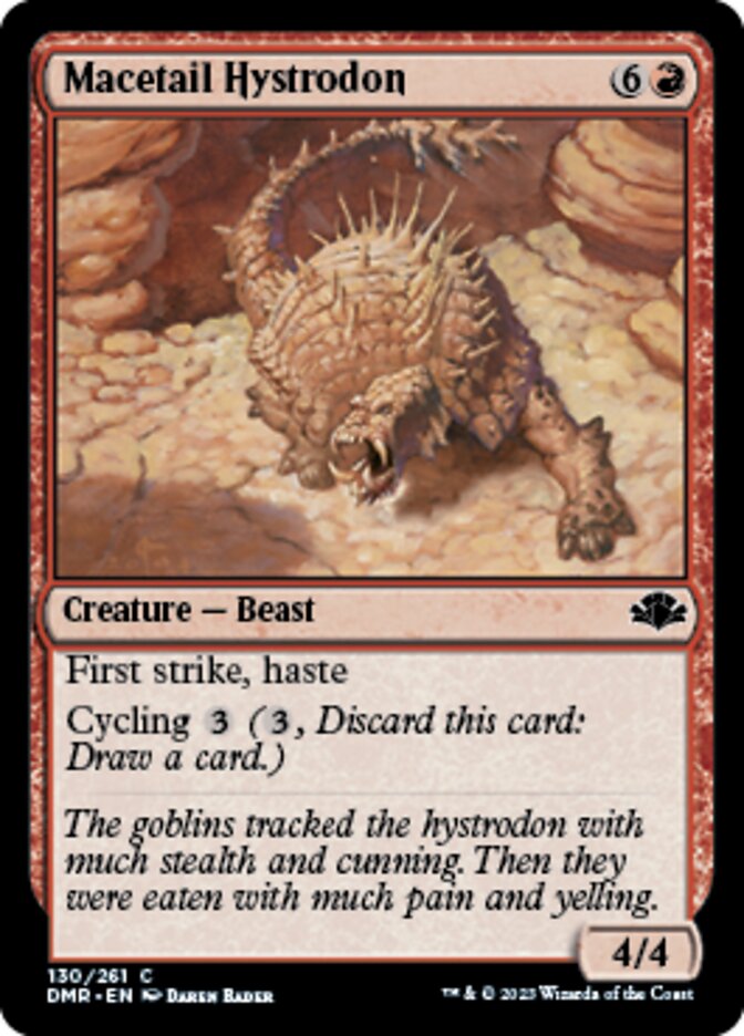 Macetail Hystrodon [Dominaria Remastered] [Foil]