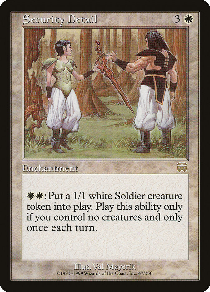 Security Detail [Mercadian Masques] [Foil]