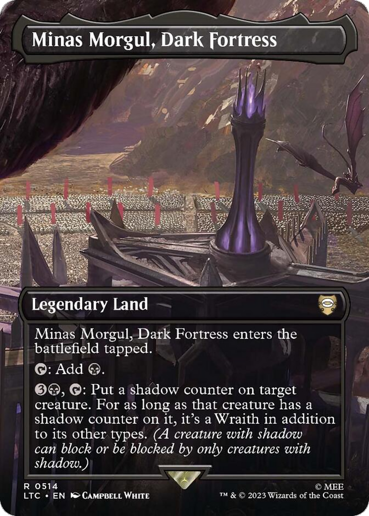 Minas Morgul, Dark Fortress (Borderless) [The Lord of the Rings: Tales of Middle-Earth Commander] [Foil]