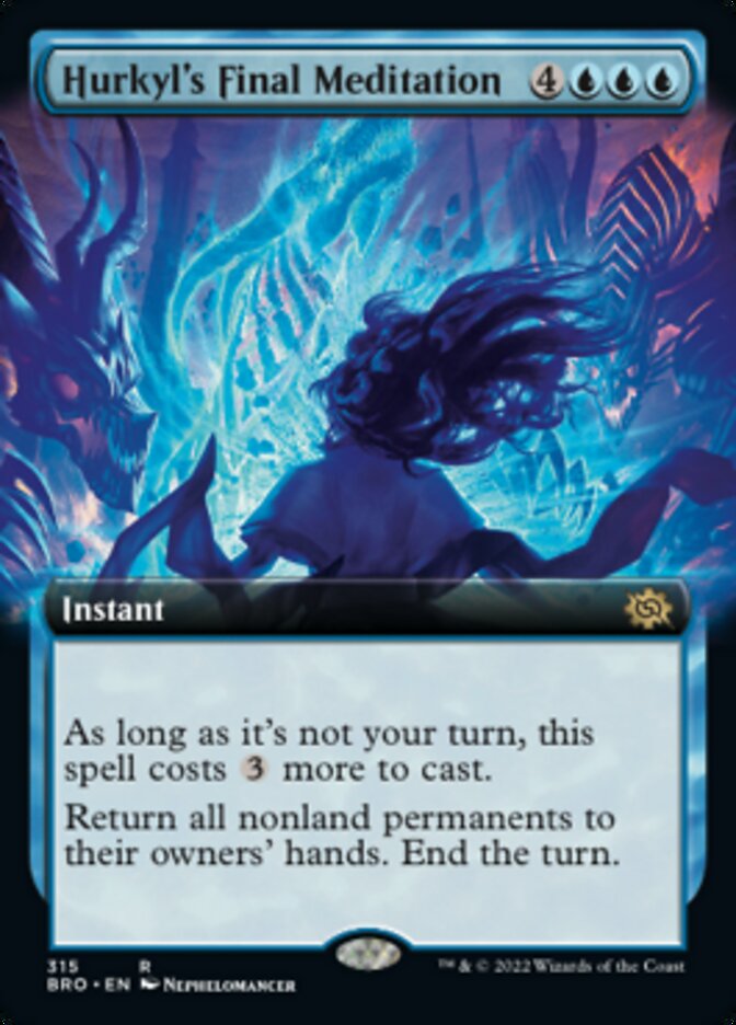 Hurkyl's Final Meditation (Extended Art) [The Brothers' War] [Foil]