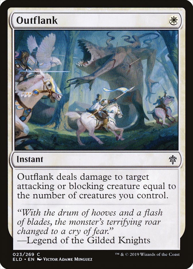 Outflank [Throne of Eldraine] [Foil]