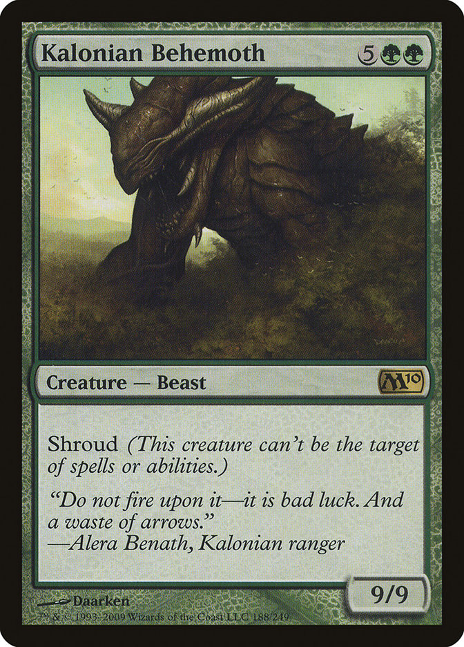 Kalonian Behemoth [Core Set 2010] [Foil]