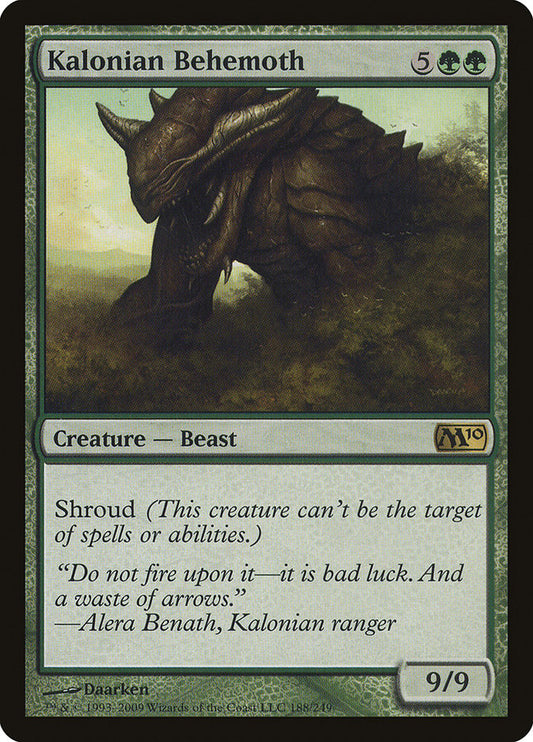 Kalonian Behemoth [Core Set 2010] [Foil]