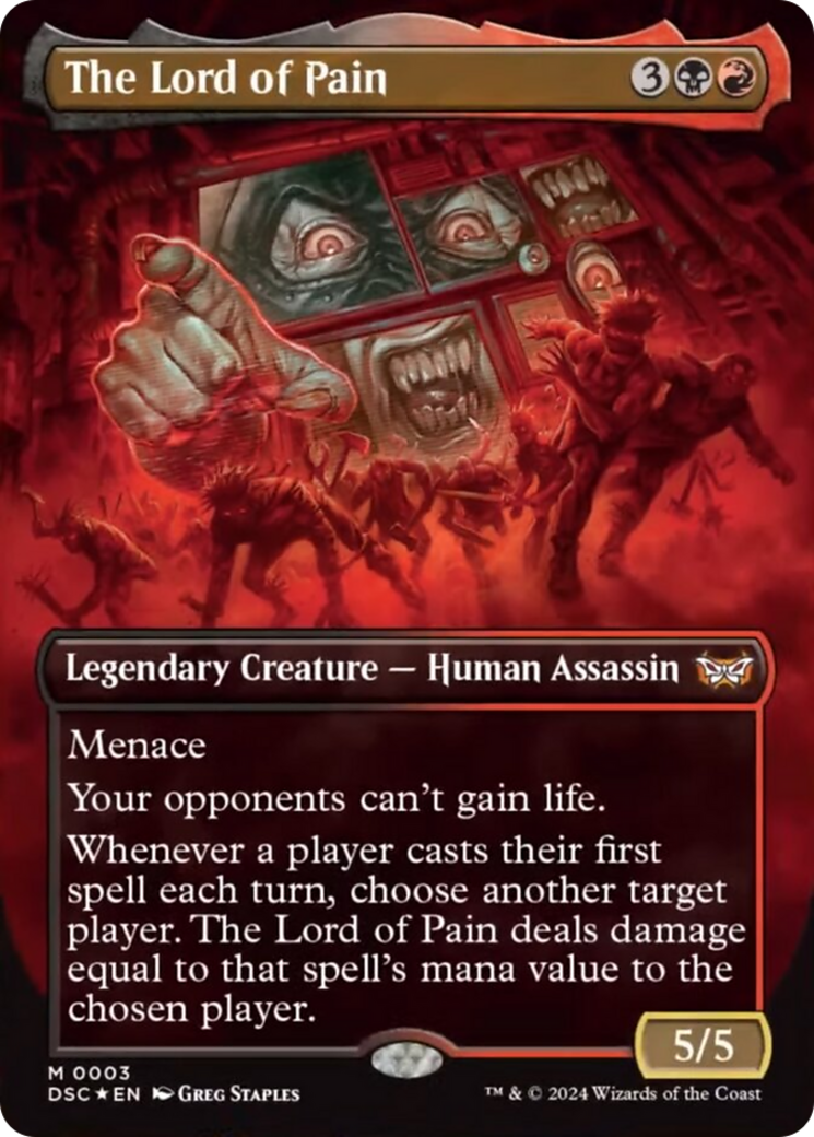 The Lord of Pain (Borderless) [Duskmourn: House of Horror Commander] [Foil]