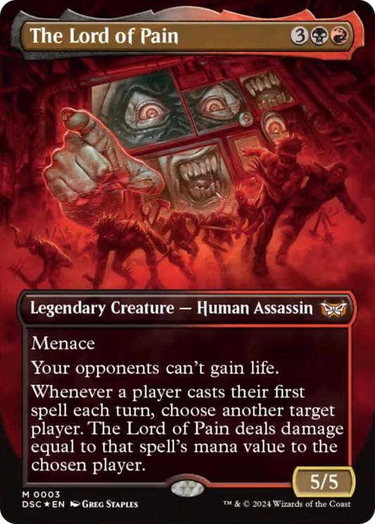 The Lord of Pain (Borderless) [Duskmourn: House of Horror Commander] [Foil]