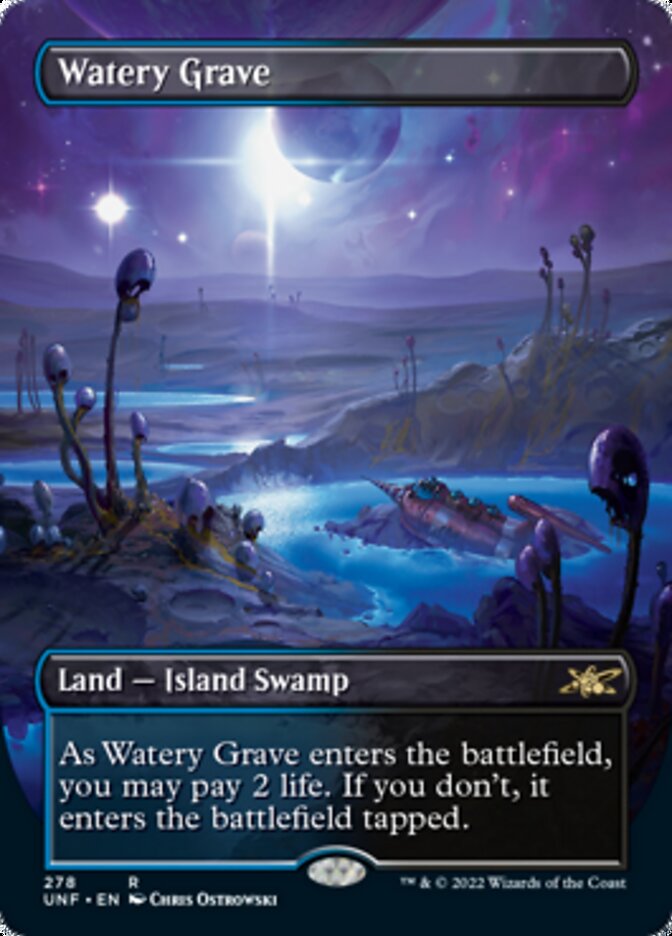 Watery Grave (Borderless) [Unfinity] [Foil]