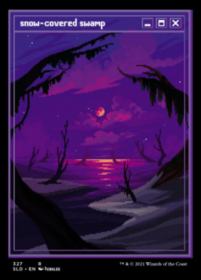 Snow-Covered Swamp (327) [Secret Lair Drop Series] [Foil]