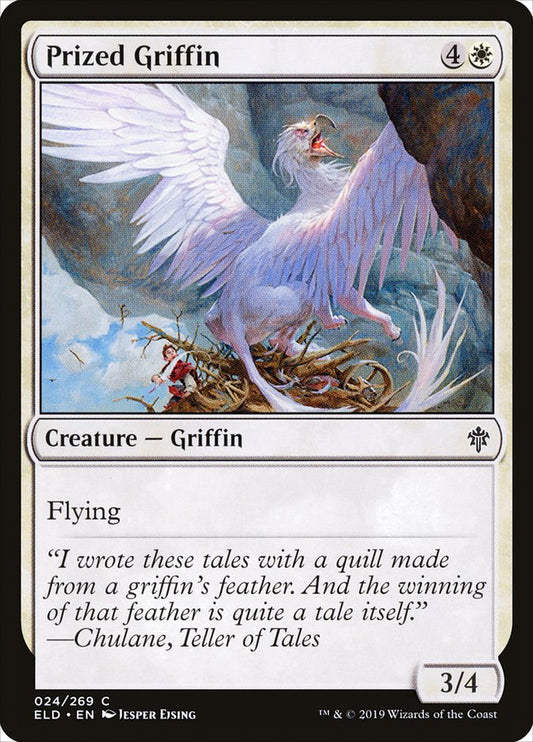 Prized Griffin [Throne of Eldraine] [Foil]