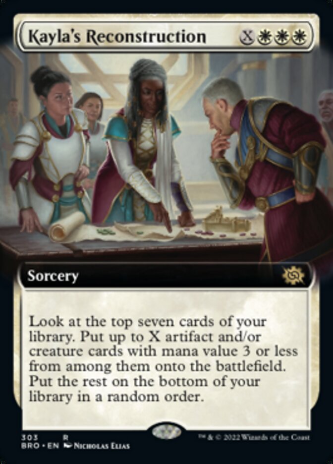 Kayla's Reconstruction (Extended Art) [The Brothers' War] [Foil]