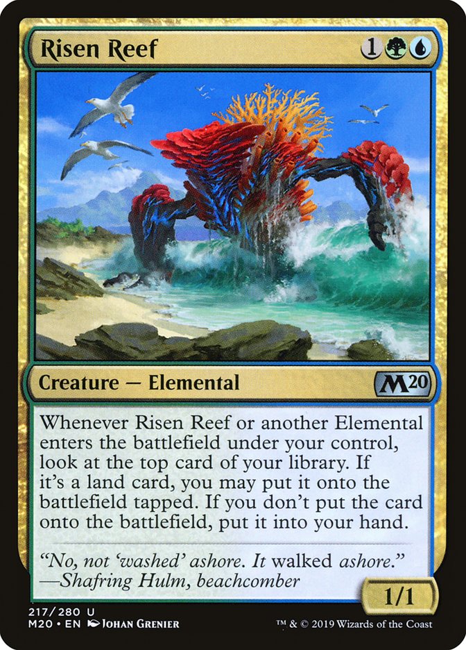 Risen Reef [Core Set 2020] [Foil]