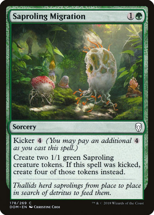 Saproling Migration [Dominaria] [Foil]